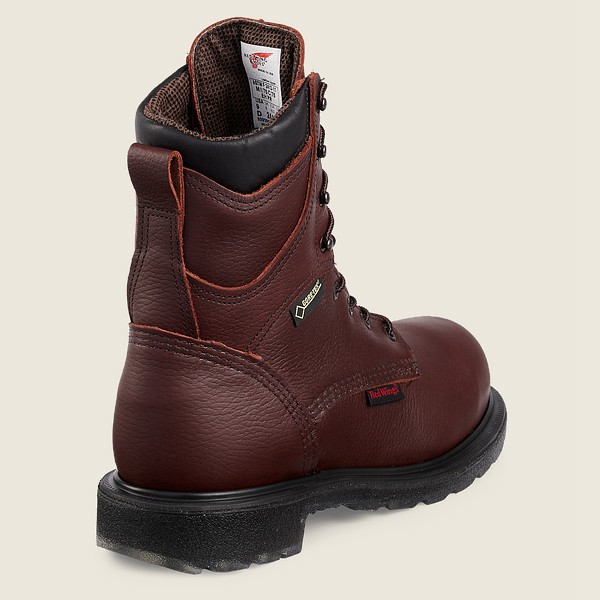 Red Wing Safety Boots Mens Burgundy - Supersole® 2.0 - 8-inch Waterproof Csa Toe - 0648729-VS